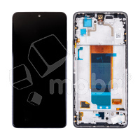 Дисплей для Xiaomi Poco F4 (22021211RG) модуль с рамкой Черный - OR (SP)