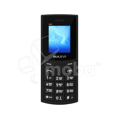 Мобильный телефон Maxvi C40 (2SIM, FM, MicroSD, фонарик, камера) Черный